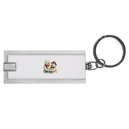 Snowman friends led keyring - led,