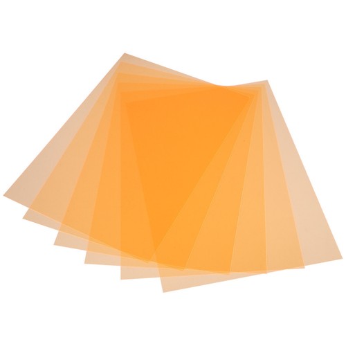 Orange light filter sheets - orange,